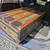 Antique Metal and Wood Steamer Half Trunk Original Interior Lining 2 thumbnail