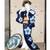 Doll : Lady in blue kimono doing her hair 1 thumbnail