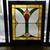 100 YEAR OLD LARGE BEAUTIFUL STAIN GLASS WINDOW 2 thumbnail