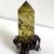 Gorgeous Smokey Citrine Quartz Obelisk Tower 4 3/4" In Stand, Specimen 1 thumbnail