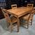 Rustic Wood Style Kitchen Table Set with 4 Chairs 1 thumbnail