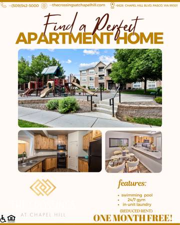$1,615 / 1br - 992ft2 - ONE MONTH FREE SPECIAL CONTACT US FOR MORE INFORMATION (6626 Chapel Hill Blvd, Pasco, WA)63838123551875120