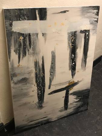 'Waterfall Mist' Abstract Canvas Art (LARGE) 1