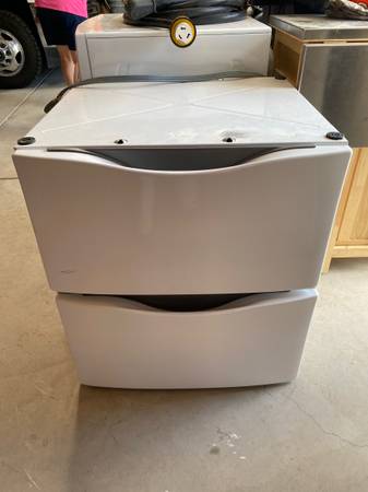 Appliance drawers for front load washer/dryer 1
