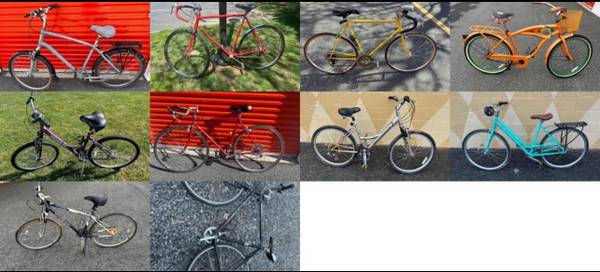 Great Selection of Bicycles $120-$300 1
