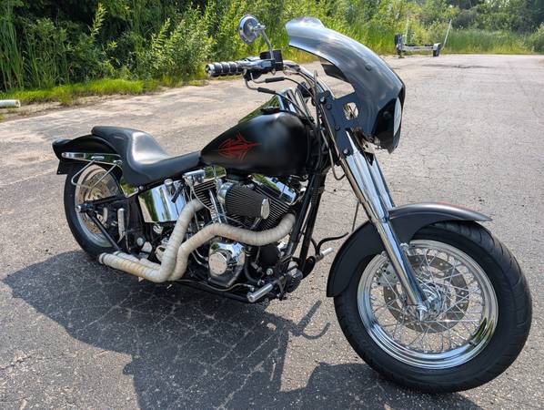 2001 Harley Fat Boy - BDL open primary, air ride - 11,000