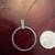 Brand New Natural Diamond and Sapphire in 14K white Gold Necklace 3 thumbnail