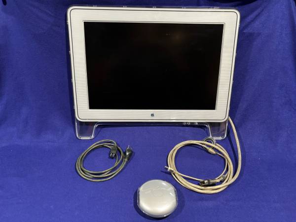 Vintage Apple Cinema Display Monitor with Power Adapter