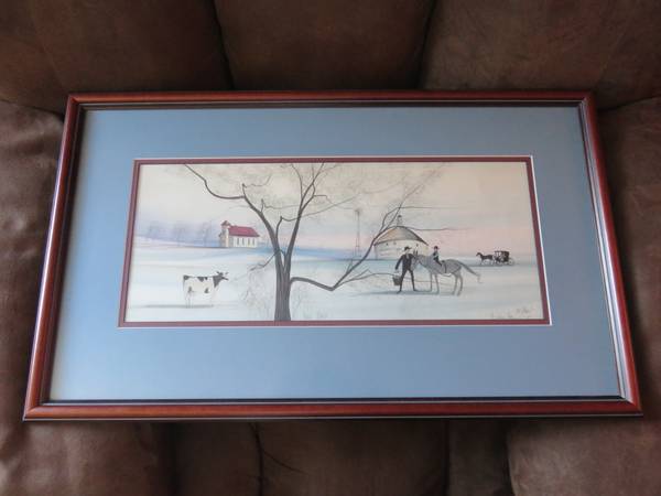 Iowa Morn Pat Buckley Moss Framed Print 1