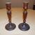 Wooden Spindle Candle Stick Holders 2 thumbnail