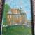 Custom Art Painting of House with Blue / Green / Brown Coloration! 4 thumbnail