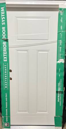 New 36x80 steel exterior door, 3 panel 1