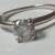 14 Kt White Gold Solitaire 0.70 Ctw Diamond Engagement Ring Size 7.5 9 thumbnail