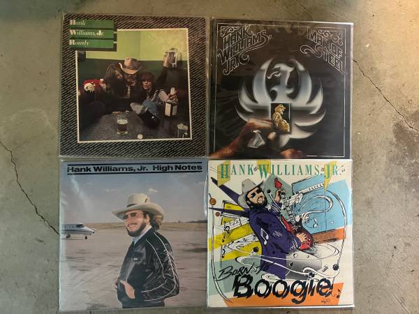 4-Hank Williams Jr Records. 1