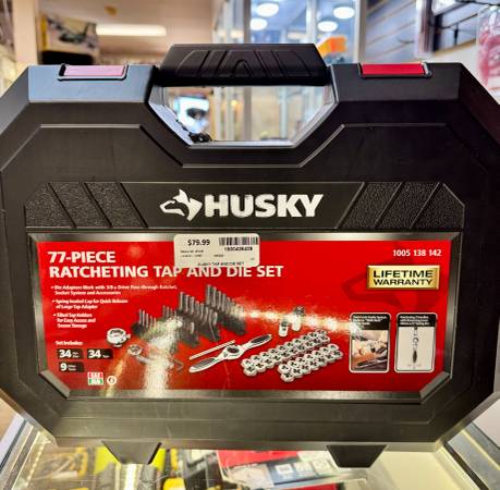 NEW SAE/Metric Ratcheting Tap and Die Set (77-Piece) 1