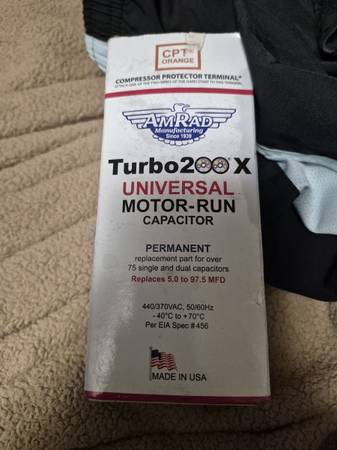 AMRAD Turbo 200 Motor Run Capacitor * 1