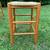 Vintage MCM Oak and rush bar stools 3 thumbnail