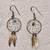Vintage 925 Sterling Silver and Turquoise Dream Catcher Hook Earrings 6 thumbnail