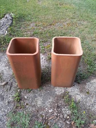 12" X 12" terra cotta flue liners 1