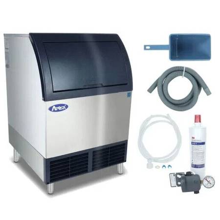 New Atosa YR140-AP-161 Under counter 142 lbs Ice Maker, 88 lbs Storage 1