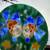 Super Colorful Fun Fish Glass Art Plate 8" Round 2 thumbnail
