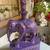 Vintage MCM Elephant table lamp purple boho chic funky retro 3 thumbnail