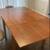 Solid Wood Danish Square Dining Table/Breakfast Table/Dinette W/ Leaf 2 thumbnail