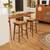 Bamworld Rattan Bar Stools Set of 2 Counter Stools Height Kitchen Stoo 5 thumbnail