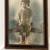 Antique hand painted photo w/ original frame 1 thumbnail