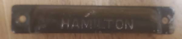 Vintage Hamilton printer drawer handle pull 4" 1
