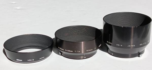 Nikon Lens Hoods for 50mm f1.4 105mm f2.5 & 35mm MF Lenses 1