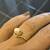 18K Italian Yellow Gold Ring (Size 6) with Natural Pearl 3 thumbnail