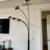 Midcentury arc floor lamp with marble base 2 thumbnail