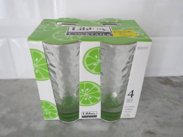 Set of four new Libbey cocktail glasses 1