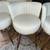 New-Counter Height Bar Stools Set of 4 24 inch height  Cream leather  Gold detai 3 thumbnail