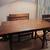 Dining table with 4 chairs and double bench. Seats 6. 1 thumbnail