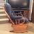 Glider chair with ottoman with blue soft pads seat arm rest back 13 thumbnail