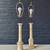 Pair of Antique Neoclassical Style Column Marble Table Lamps, c.1930’s 3 thumbnail