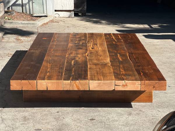 Rustic beams coffee Table 1