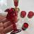 Venetian Murano Red Glass Decanter 13 thumbnail