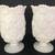 2 Matching Milk Glass Vases - Westmoreland Old Quilt  6.5" tall 4 thumbnail