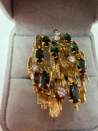 14KT Gold Custom Made Ladies Ring - 1