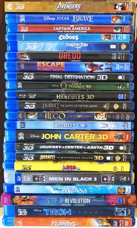3D Blu-ray Movie Sale! Updated 10/31/2025 1