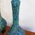 One vintage mid century modern blue drip glaze lamp 6 thumbnail
