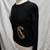 Amanda Smith Vintage Black/Gold Paisley Sequins/Beads Sweater - Size L 8 thumbnail