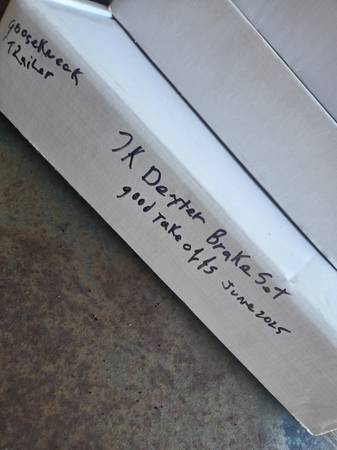 Frenos Dexter de 7000 lb, desmontados, 4 juegos - 20 $ (Oreana, Illinois)