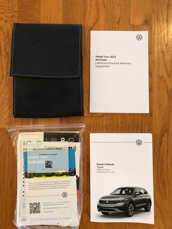 2023 Volkswagen Tiguan Owners Manual, Warranty, And Car Kit Documents 1