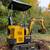 Mini Excavator CFG H12R w/Ripper and Rake Attachment 1 thumbnail