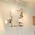MID-CENTURY - MODERN CHROME WALL LAMP - RARE AND UNIQUE 4 LIGHTS 70s 10 thumbnail