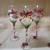Block Hand Painted Glassware 12 Days of Christmas Water/Wine Goblets 4 thumbnail